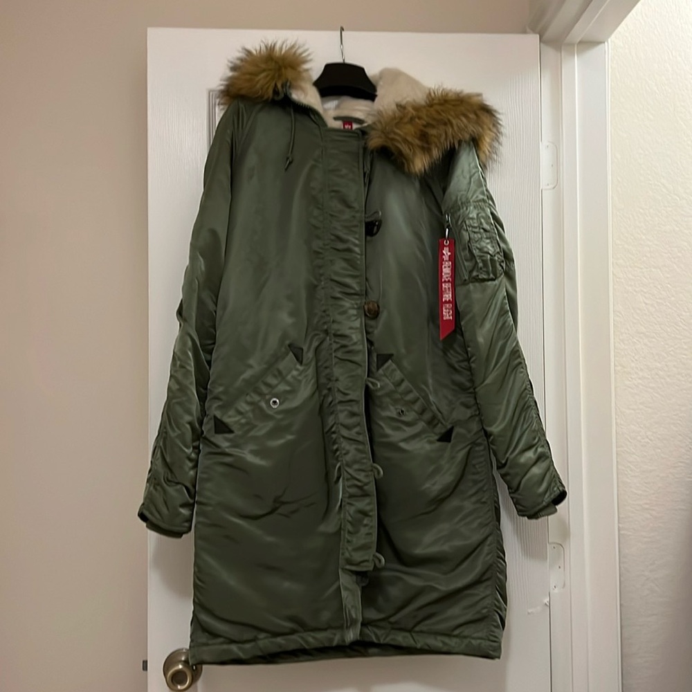 Alpha Industries Winter Coat, Sz Large